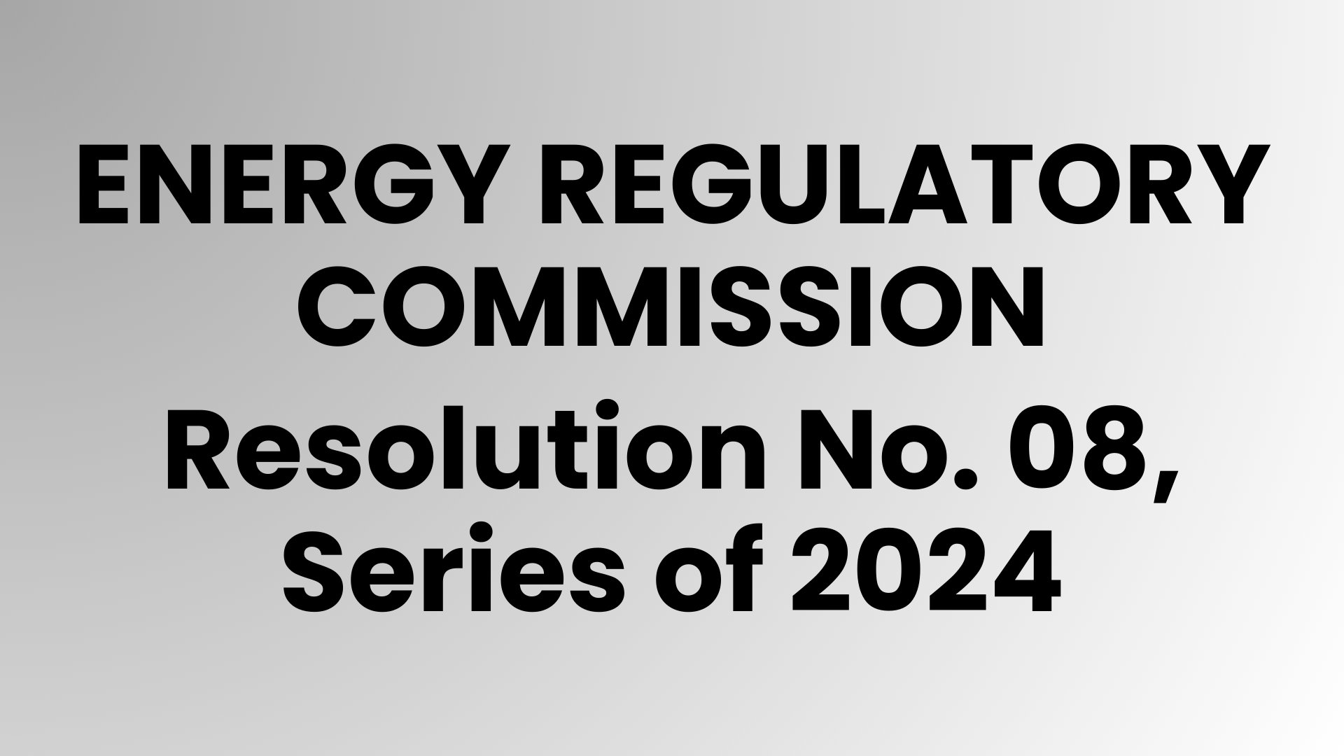 Energy Regulatory Commission
